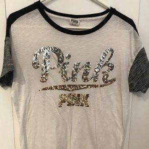 PINK Victoria's Secret Sequin Tee